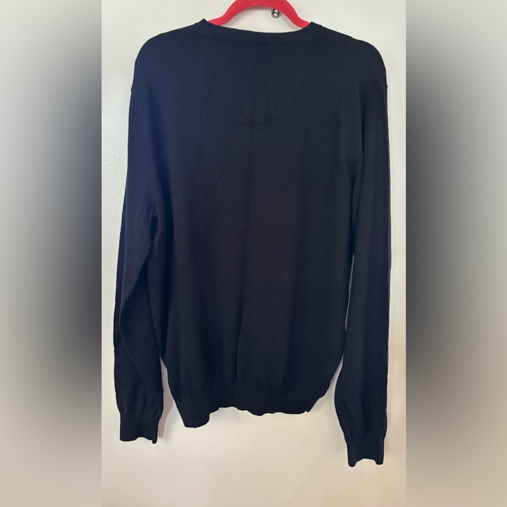 Foxcroft Cashmere Blend Sweater
Large Black Pullover V Neck Old
Money Capsule - Picture 2 of 5